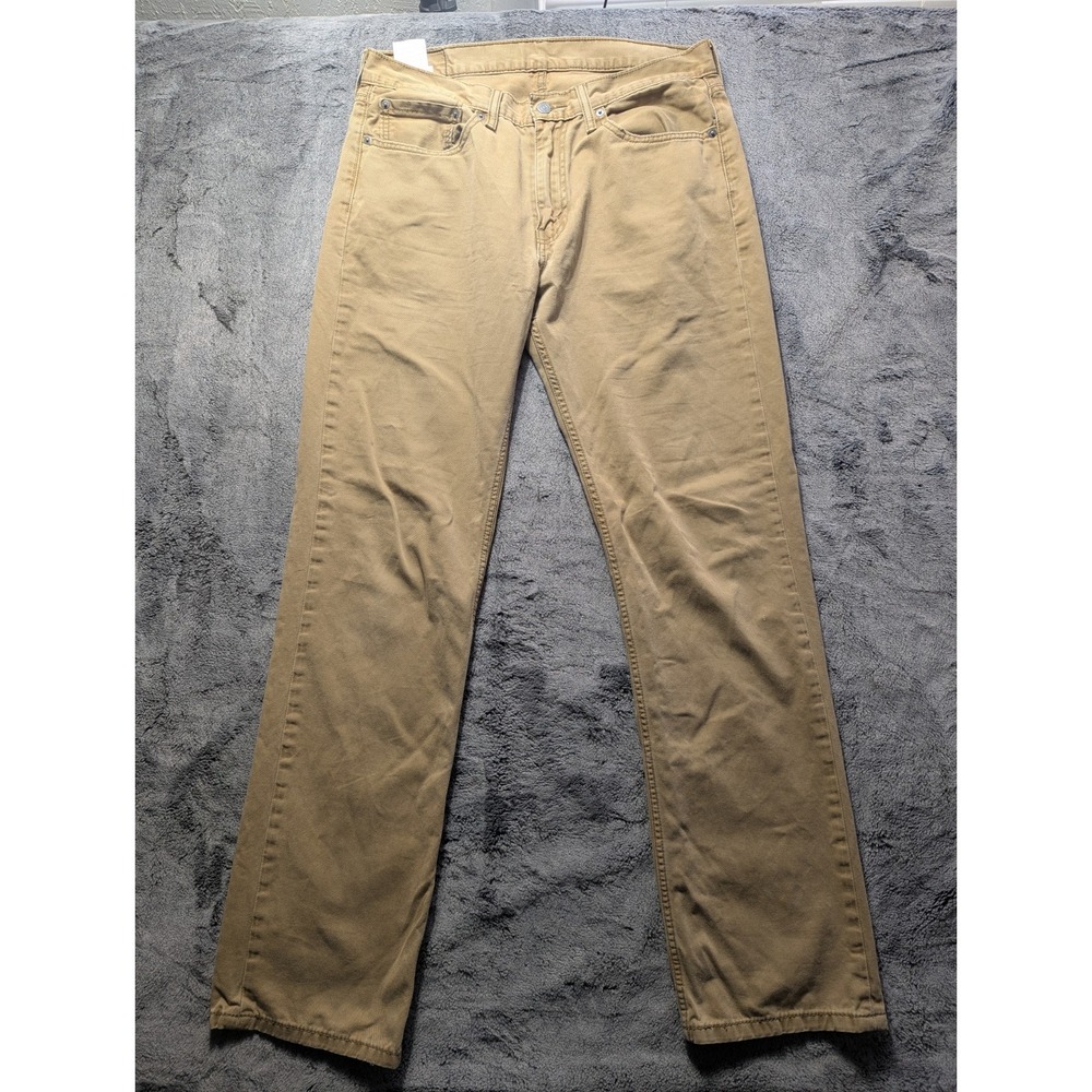 Levi's 514 Straight Fit Pants Men's Size 34x34 Beige